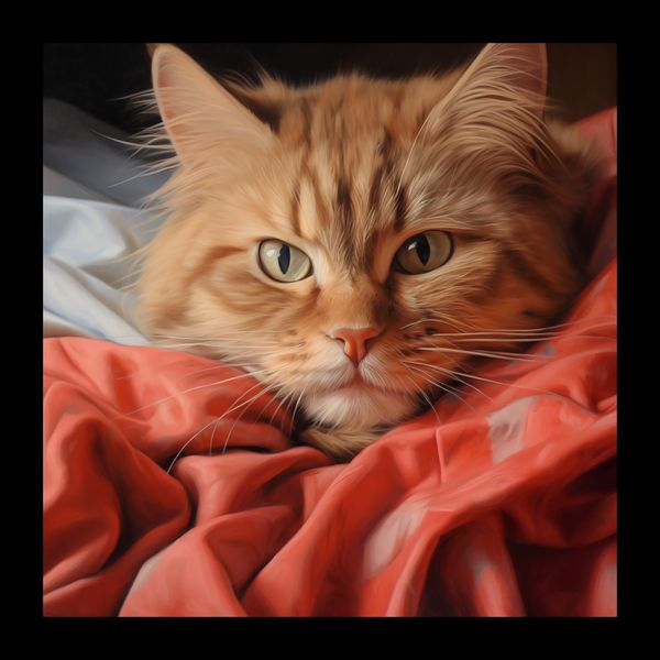 Plakat 20x20cm Mruczący Spokój zdjęcie 2