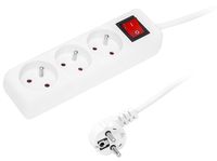 Przedłużacz sieciowy PR-370WSP 3 gniazda  z wyłącznik 3m 3x1,5mm