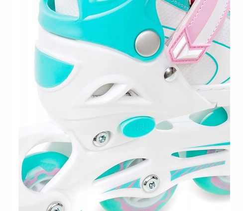 Rolki Regulowane RAVEN Lia Mint 34-37 Kółko LED na Arena.pl