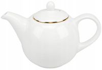 Dzbanek imbryk czajnik porcelanowy biały do herbaty ziół kawy 700 ml