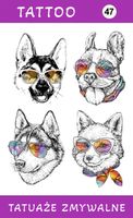 Tatuaże zmywalne Psy