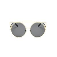 okulary lustrzane over&amp;over - czarne ze złotymi oprawkami ok83wz1