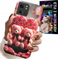 ETUI DO MOTOROLA EDGE 40 - RODZINKA RÓŻANYCH MISIÓW SERCE + FOLIA