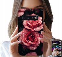 ETUI DO SAMSUNG GALAXY S10 PLUS - PIĘKNE RÓŻOWE RÓŻE, KWIECISTE WZORY, CASE