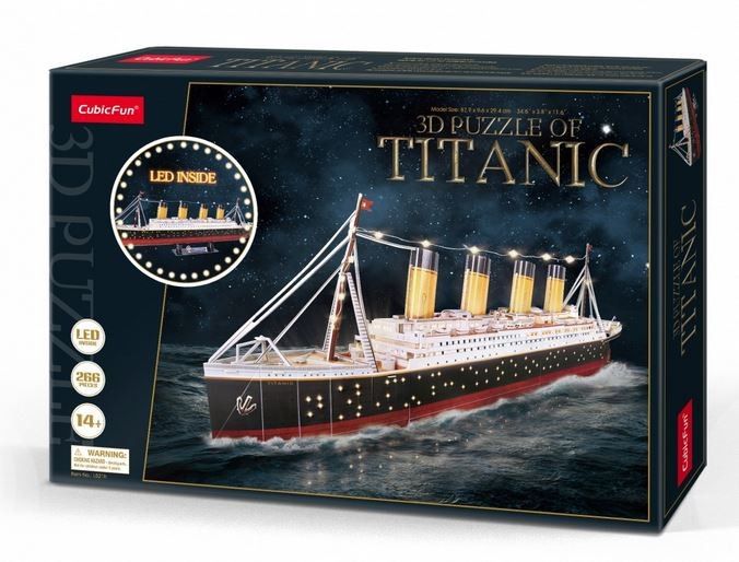 Puzzle 3D Titanic LED zdjęcie 1
