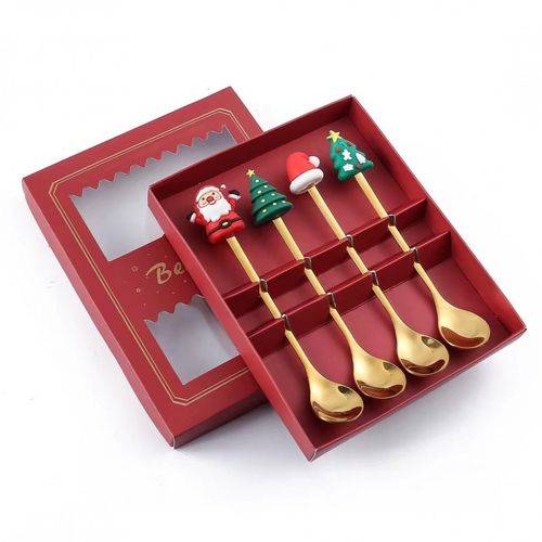 zestaw łyżeczek ze świątecznymi , złote 16,8 x 2,8cm lyz3 na Arena.pl