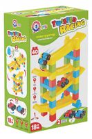 Zestaw Tor Wyścigowy Konstruktor 40 Elementów Klocki Technok Dla Dzieci