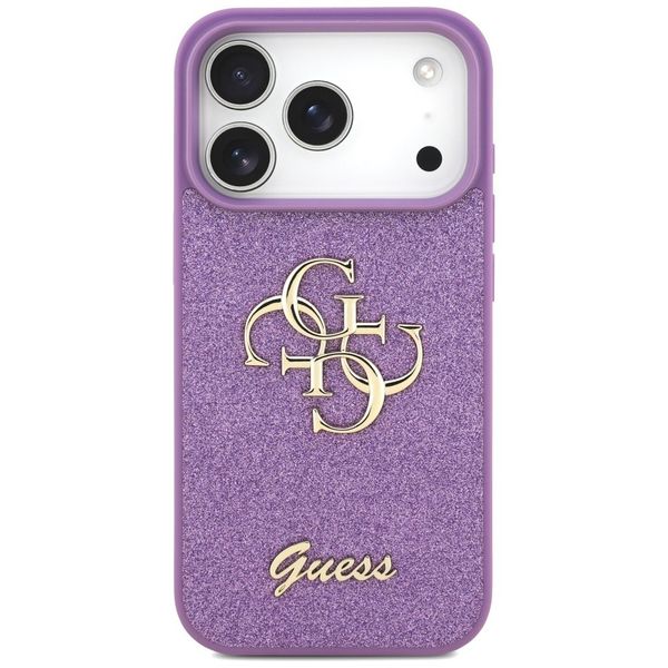 Etui Guess Fixed Glitter Big 4G do iPhone 17 Pro liliowy zdjęcie 3