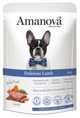 Hipoalergiczna karma dla psa z dużą ilością mięsa - Amanova Jagnięcina 300g
