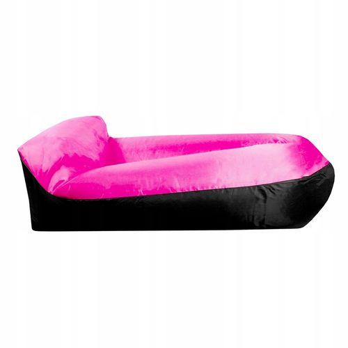 Aga LAZY BAG kanapa na powietrze 230x70 cm Czarny/Różowy na Arena.pl