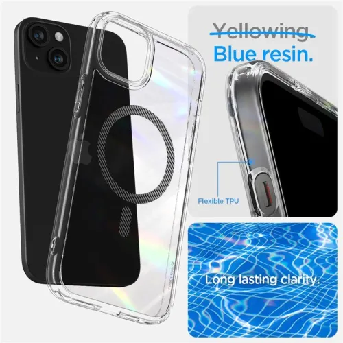 Etui Spigen Ultra Hybrid MagSafe na iPhone 15 Plus - karbon na Arena.pl