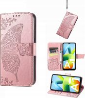 ETUI OCHRONNE Z KLAPKĄ SKÓRZANE NA TELEFON HONOR X5 RÓŻOWE