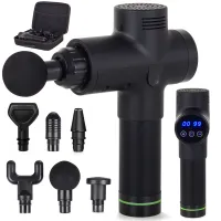 Pistolet do masażu ciała Verk Group 303277115 z mocnym silnikiem i wyświetlaczem LCD dla skutecznej regeneracji