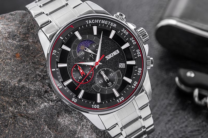 zegarek męski skmei 9250sibk + box zdjęcie 4