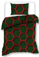 Pościel Satynowa 140X200 Heksagon 18409