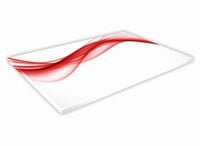 SZKLANA DESKA KUCHENNA 30x20 120a Czerwona fala