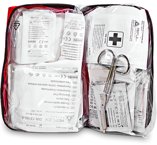 GAŚNICA 1KG APTECZKA DIN13164 OGNIOCHRON + MOCOWANIE DO BAGAŻNIKA NA RZEP na Arena.pl