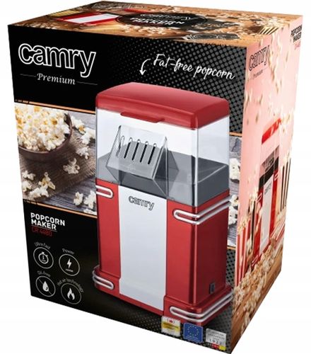 Maszyna Do Popcornu Czerwona CAMRY CR 4480 na Arena.pl