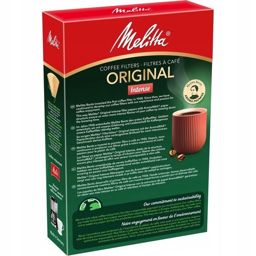 Filtry papierowe do kawy 1x4 Melitta ORIGINAL INTENSE, GOURMET 240szt, r. 4 na Arena.pl
