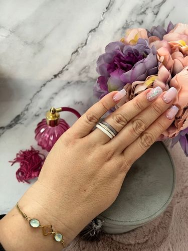 1519 Komplet 3 pierścionków ceramicznych CYRKONIE r 8/18mm sta na Arena.pl