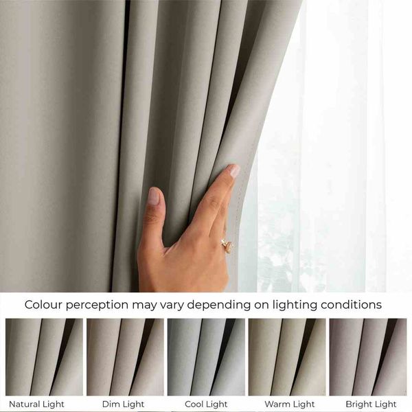 CURT/AH/BLACKOUT/EYELETS/L.BEIGE/140x270/1PC zdjęcie 4