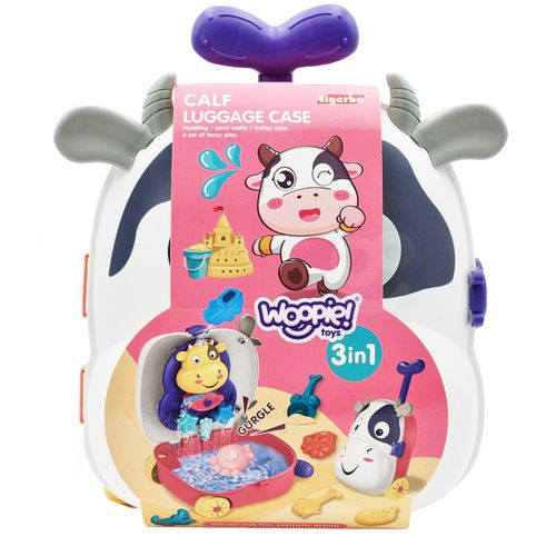 WOOPIE Zestaw do Piasku 3w1 Walizka Krówka Stolik Wodny na Arena.pl