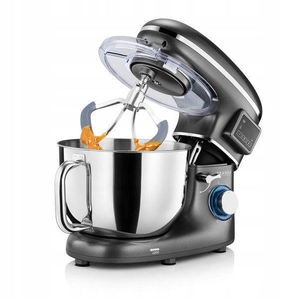 Robot planetarny z podgrzewaną misą Kuchenny Srebrny MISA 6L DUŻA MOC 3000W zdjęcie 12