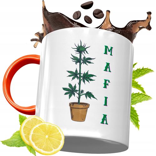 Kubek Pomarańczowy Dla Palacza Prezent Z Nadrukiem Ze Zdjęciem na Arena.pl