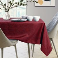 Obrus Plamoodporny GAIA Mankiet 140x350 bordowy AmeliaHome