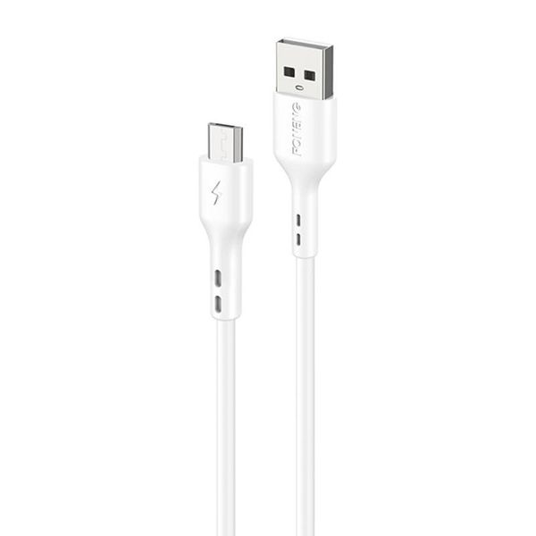 Kabel USB do Micro USB Foneng X36, 2.4A, 1m (biały) zdjęcie 1
