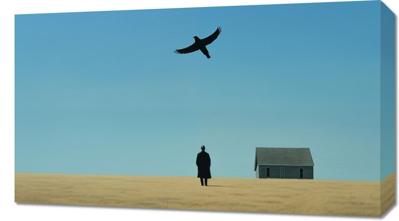 Obraz 70x40cm Samotny i Wolny zdjęcie 1