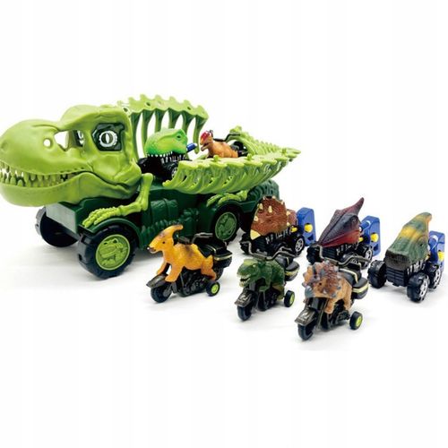 Auto transporter DINOZAUR interaktywny w zestawie z Quadem i motorem na Arena.pl