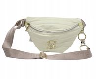 Laura Biaggi - nerka saszetka listonoszka jasny żółty mat przeszycia KB82