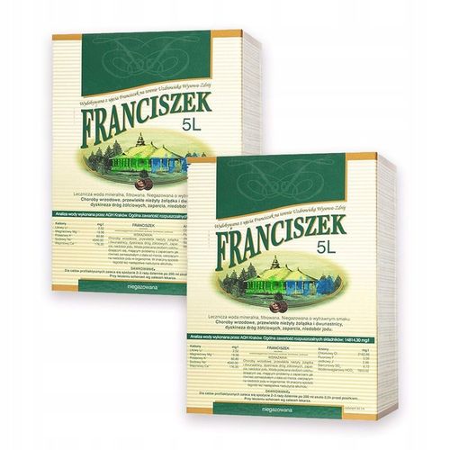 Lecznicza woda mineralna Franciszek 5l x 2 sztuk na Arena.pl