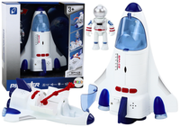 Statek Kosmiczny Napęd Światła Dźwięki Kosmonauta Biały