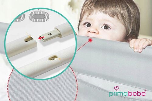 PRIMABOBO Barierka ochronna do łóżka MIŚ 180cm SKŁADANA, dla dzieci na Arena.pl
