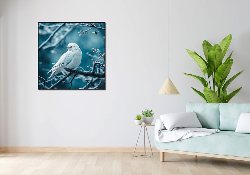 Plakat 90x90cm Perłowy Ptak zdjęcie 4