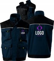 KAMIZELKA ROBOCZA Z WŁASNYM HAFTEM NADRUKIEM LOGO