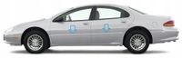 Chrysler Concorde 1993-2004 - Listwy chrom boczne drzwi chromowane ochronne