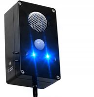 Mocny odstraszacz zwierząt mocny flash, alarm-syrena i czujnik ruchu