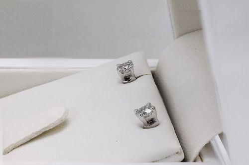 Złote kolczyki KBD4820 - Diament na Arena.pl