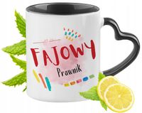 Dla Prawnika Kubek Czarny Z Uszkiem W Kształcie Serca Na Prezent