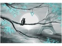 OBRAZ PTAKI ROMANTYCZNYM PARYŻU