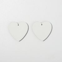 Kolczyki z MDF-u do sublimacji - duże serce