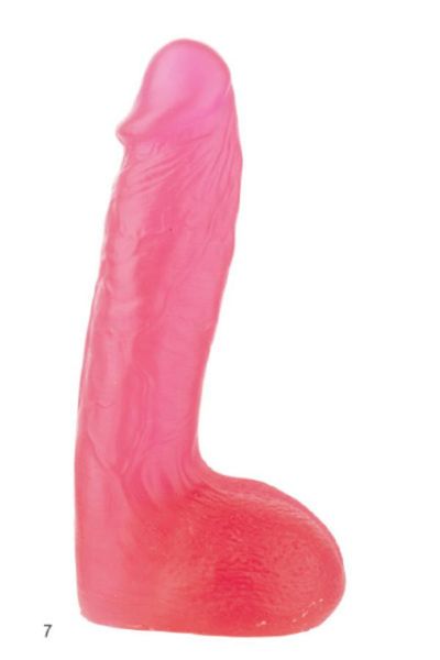 Dildo XSkin Transparent Pink 17,5 cm zdjęcie 1