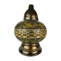 Znicz Ilumini Witraż Karafa Czarno-Złota 29 cm