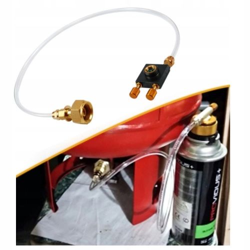 ADAPTER DO NAPEŁNIANIA BUTLI GAZOWEJ KARTUSZY WĄŻ 70CM na Arena.pl