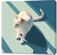 Obraz 90x90cm Kocia Persona