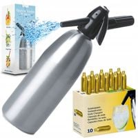 SATURATOR DO WODY GAZOWANEJ SYFON DO WODY SODOWEJ + NABOJE