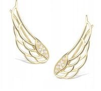 Nausznice 925 KOLCZYKI NAUSZNICA GWIAZDKI SREBRO